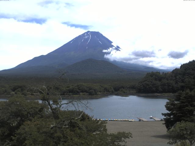 精進湖からの富士山