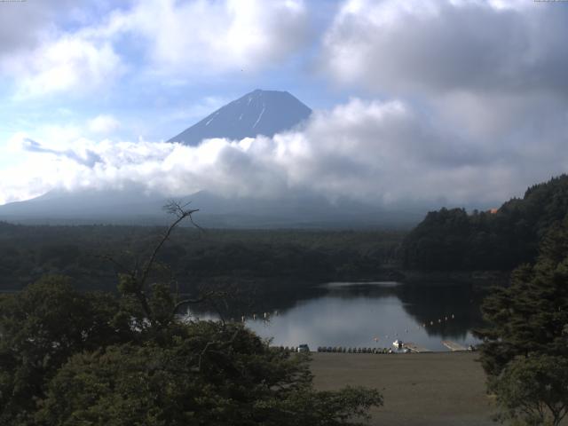 精進湖からの富士山