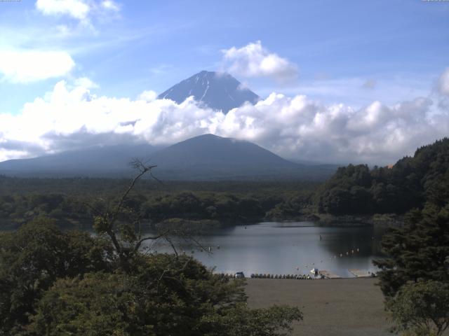精進湖からの富士山