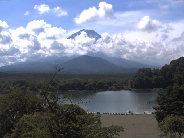 精進湖からの富士山