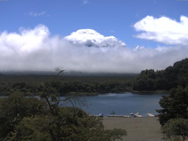精進湖からの富士山