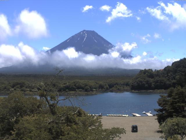 精進湖からの富士山