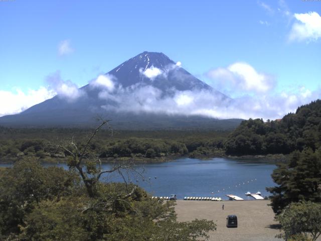 精進湖からの富士山