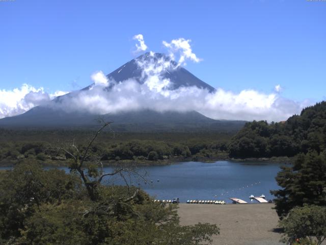 精進湖からの富士山