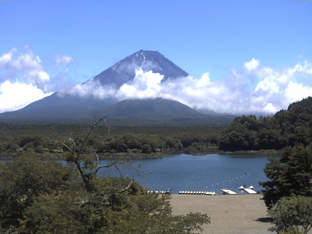 精進湖からの富士山