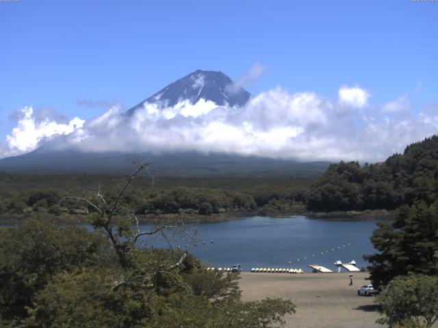 精進湖からの富士山