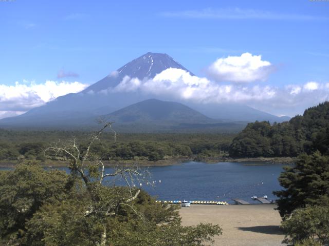 精進湖からの富士山