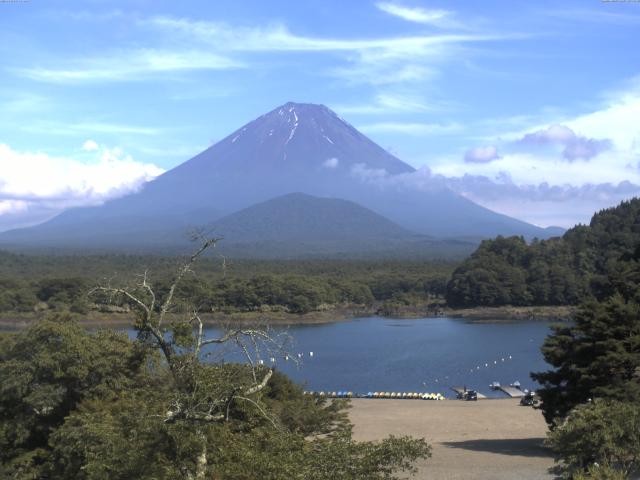 精進湖からの富士山