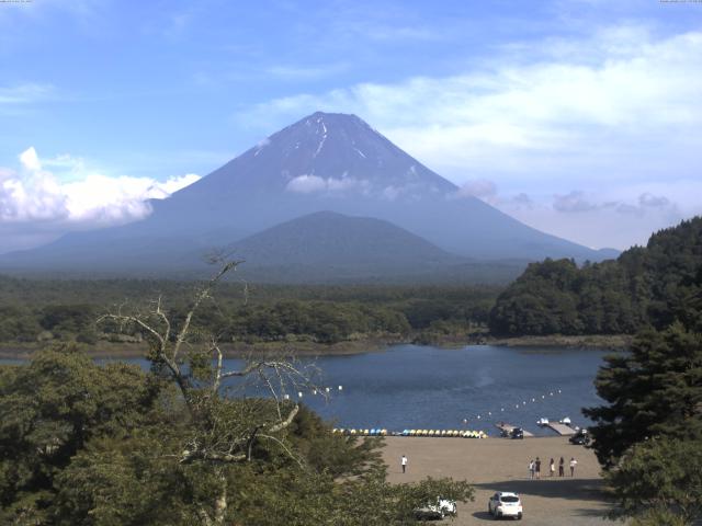 精進湖からの富士山