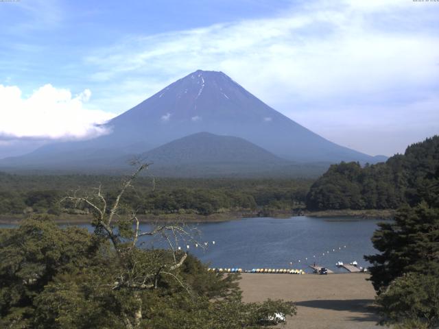 精進湖からの富士山