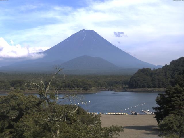 精進湖からの富士山