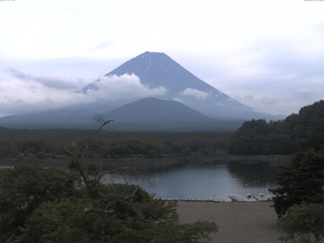 精進湖からの富士山