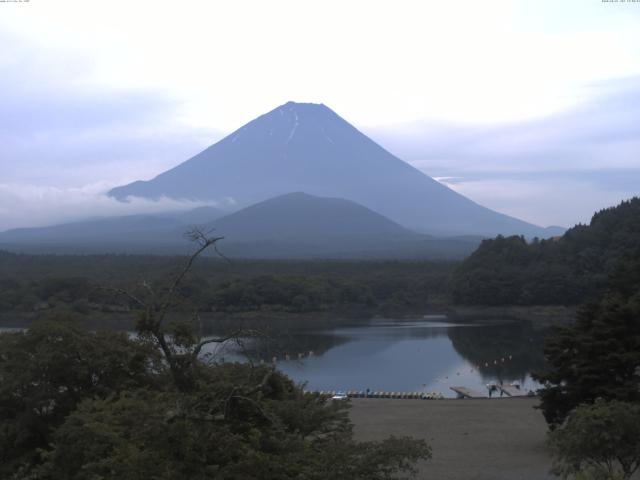 精進湖からの富士山