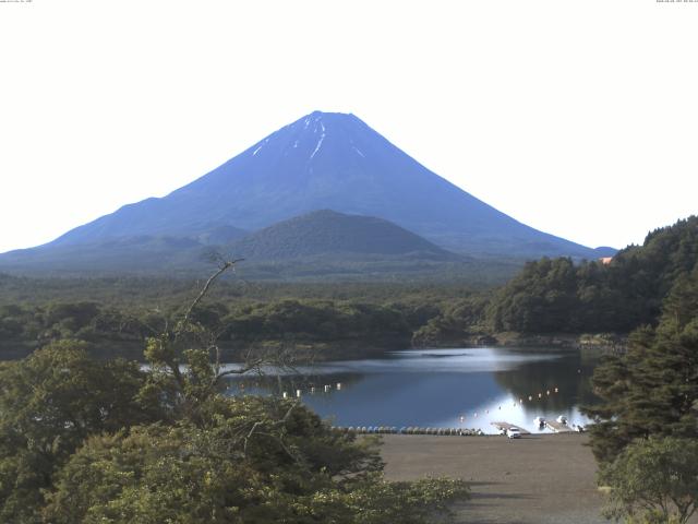 精進湖からの富士山