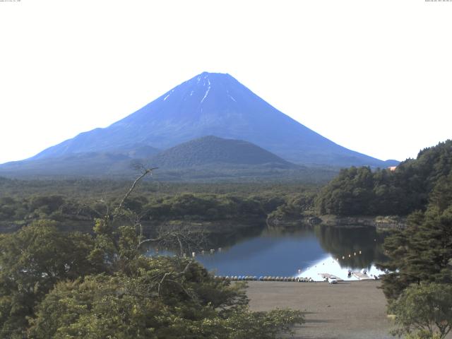 精進湖からの富士山