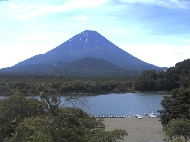 精進湖からの富士山