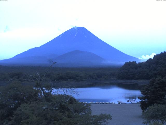精進湖からの富士山