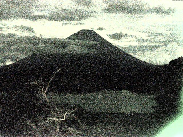 精進湖からの富士山