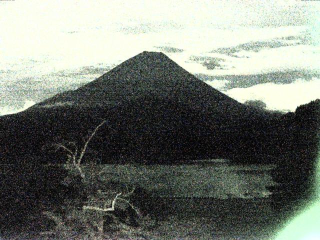 精進湖からの富士山