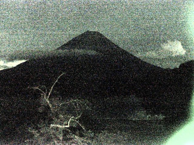 精進湖からの富士山