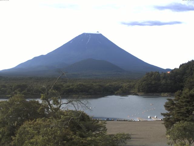 精進湖からの富士山