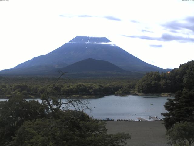 精進湖からの富士山