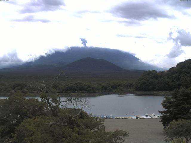 精進湖からの富士山