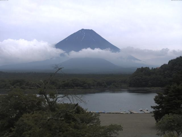 精進湖からの富士山
