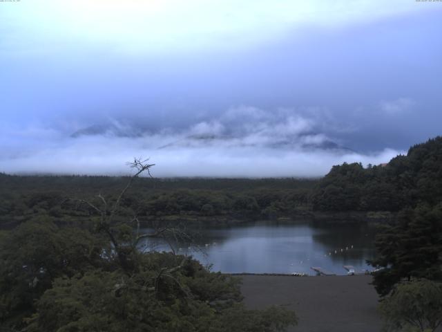 精進湖からの富士山