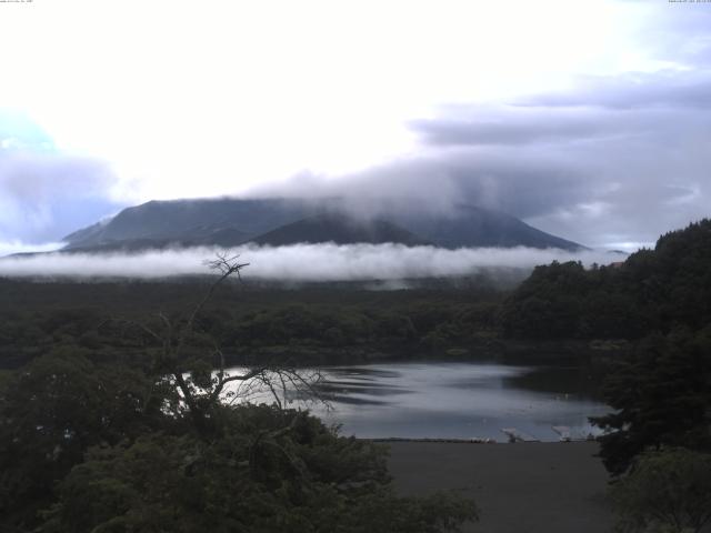 精進湖からの富士山
