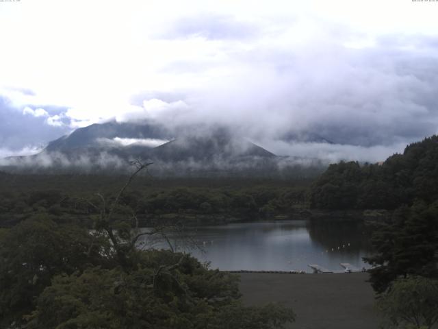精進湖からの富士山