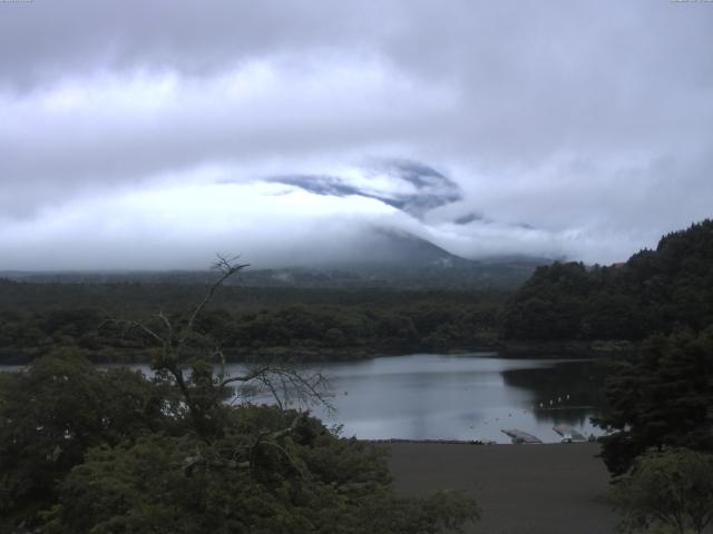 精進湖からの富士山