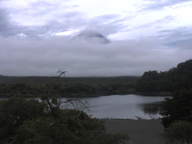 精進湖からの富士山