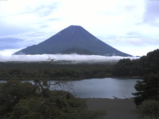 精進湖からの富士山