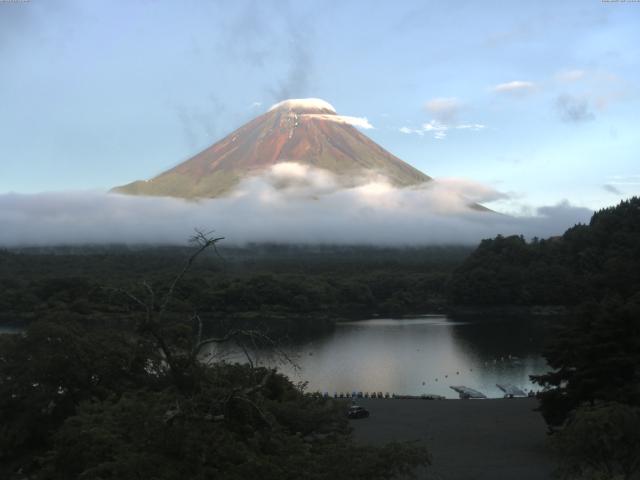 精進湖からの富士山