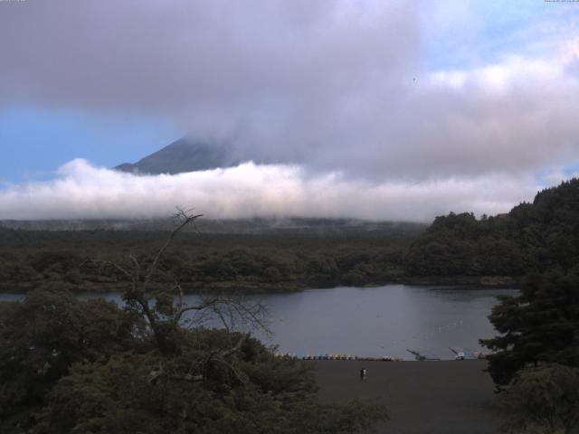 精進湖からの富士山