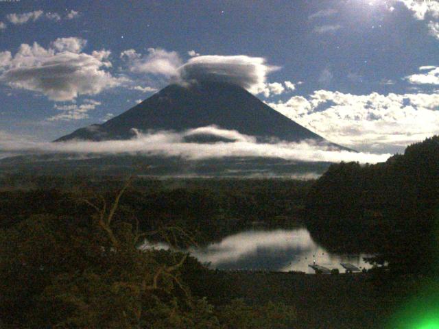 精進湖からの富士山