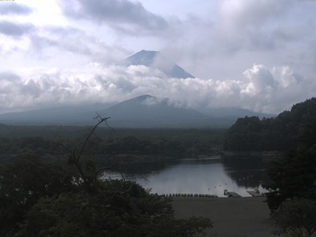 精進湖からの富士山
