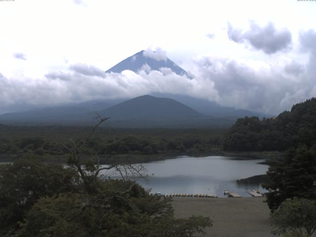 精進湖からの富士山