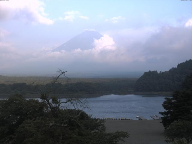 精進湖からの富士山