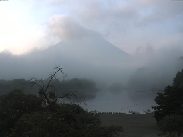 精進湖からの富士山