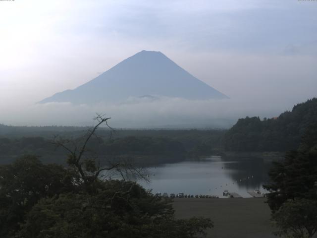 精進湖からの富士山