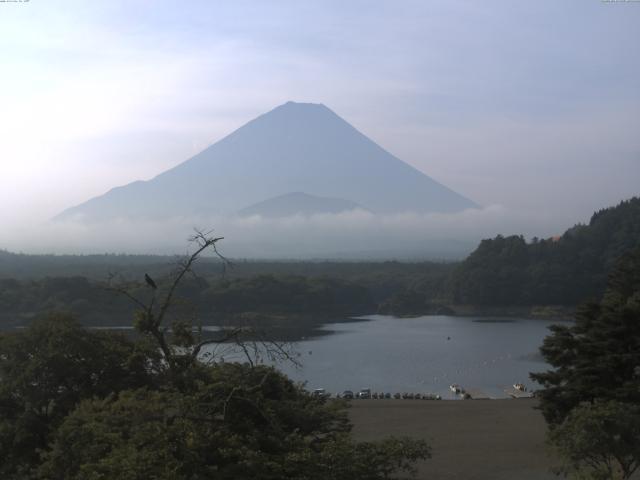 精進湖からの富士山