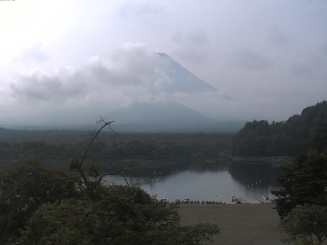 精進湖からの富士山