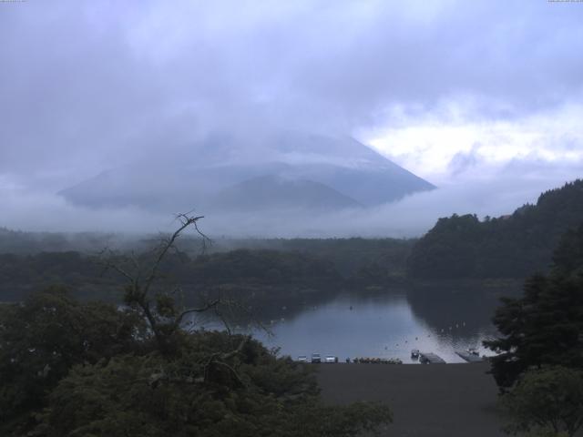 精進湖からの富士山