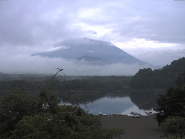 精進湖からの富士山