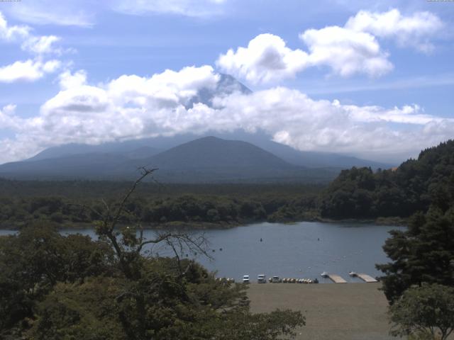 精進湖からの富士山