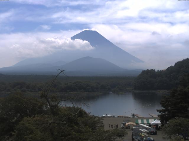 精進湖からの富士山