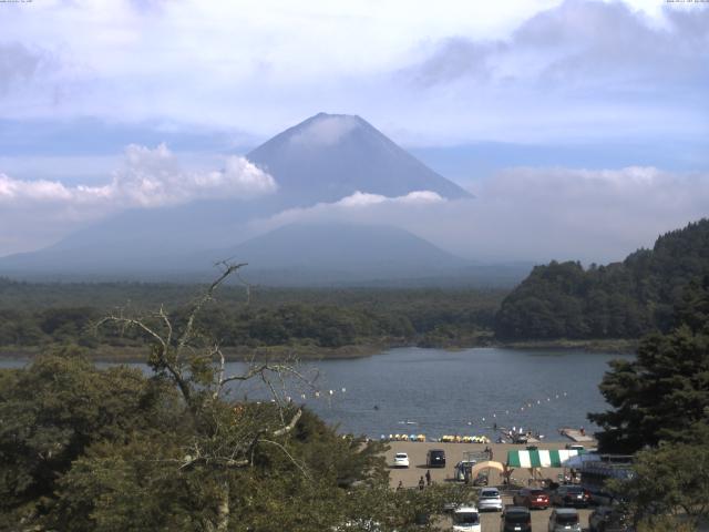 精進湖からの富士山