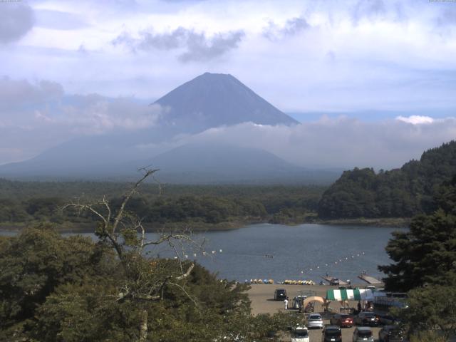 精進湖からの富士山